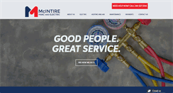 Desktop Screenshot of mcintirehvac.com